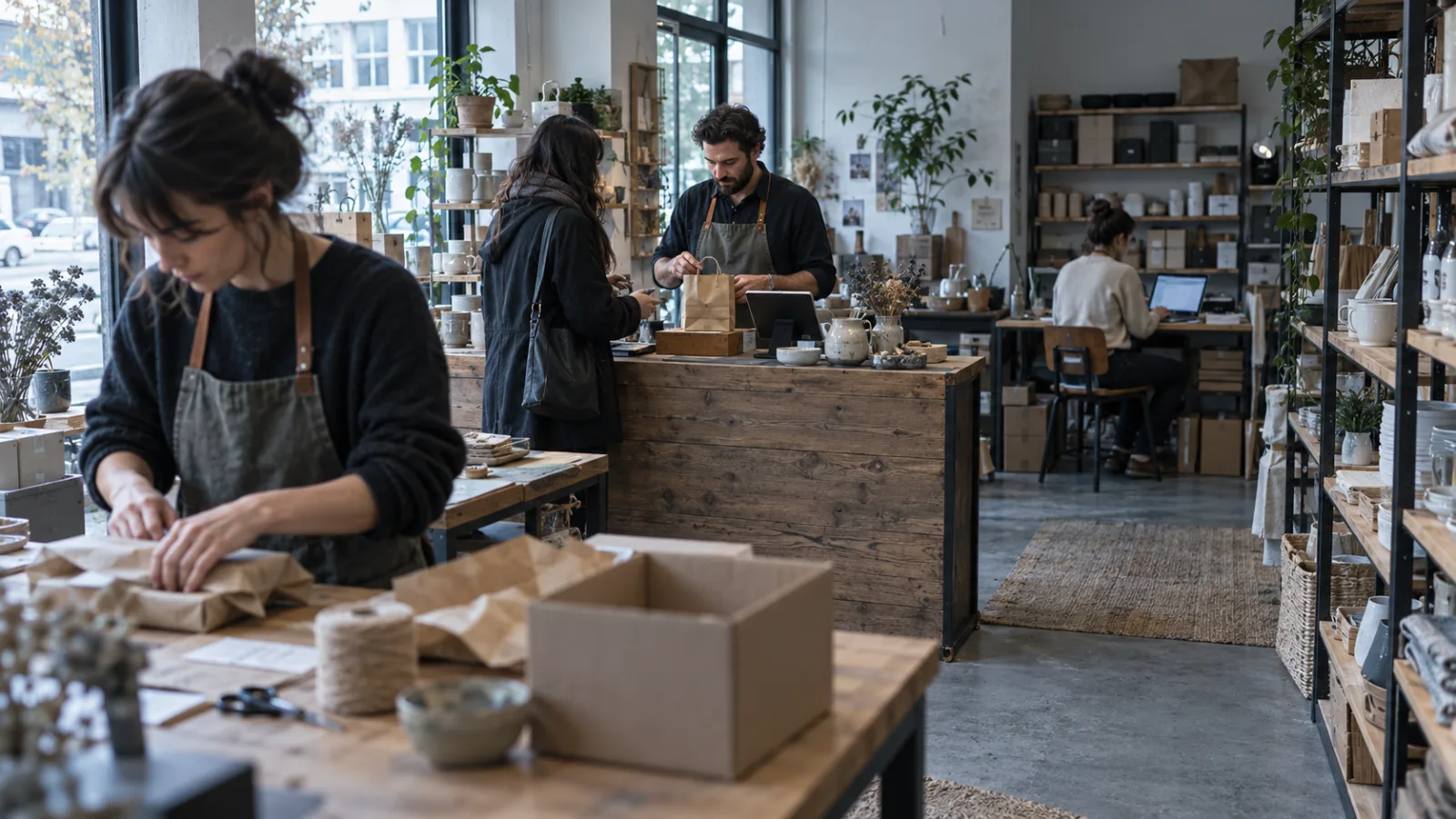 Vue d'ensemble, plusieurs postes de travail